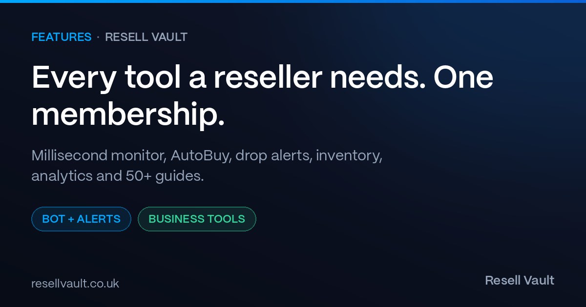 Vinted Automation Tool | AutoBuy, Drop Alerts & Analytics | Resell Vault