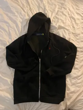Black Ralph Lauren zip up hoodie