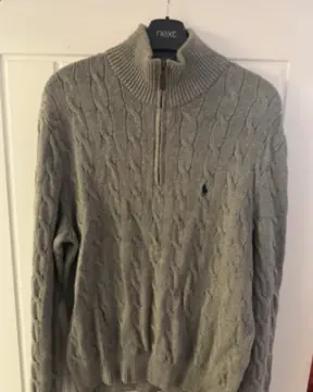 Polo RL quarter zip knit · M, the Vinted listing the monitor caught