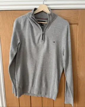 Tommy Hilfiger quarter zip · L, the Vinted listing the monitor caught
