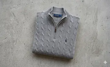 Polo Ralph Lauren quarter zip knit, the photo it was relisted with
