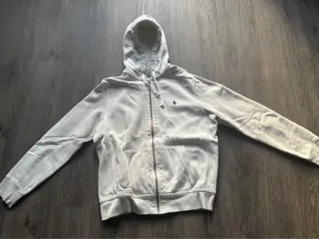 Polo Ralph Lauren zip-up hoodie, the Vinted listing photo it was bought from